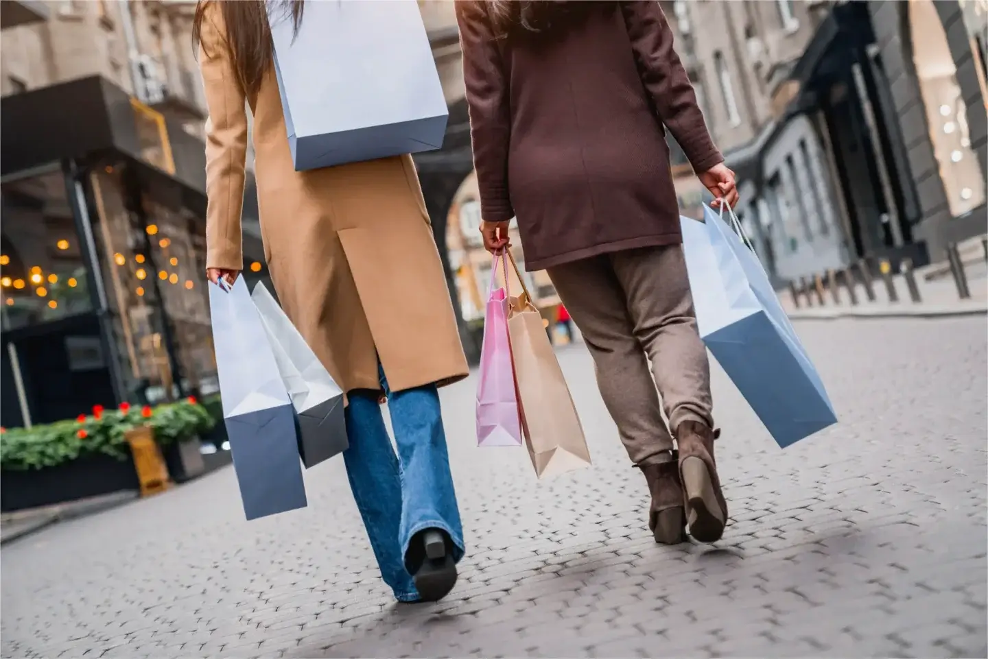 walking shopping